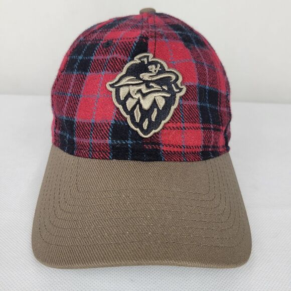 Hillsboro Hops Tartan Plaid MiLB New Era 9fifty Leather Strap Adjustable Hat - Picture 2 of 14